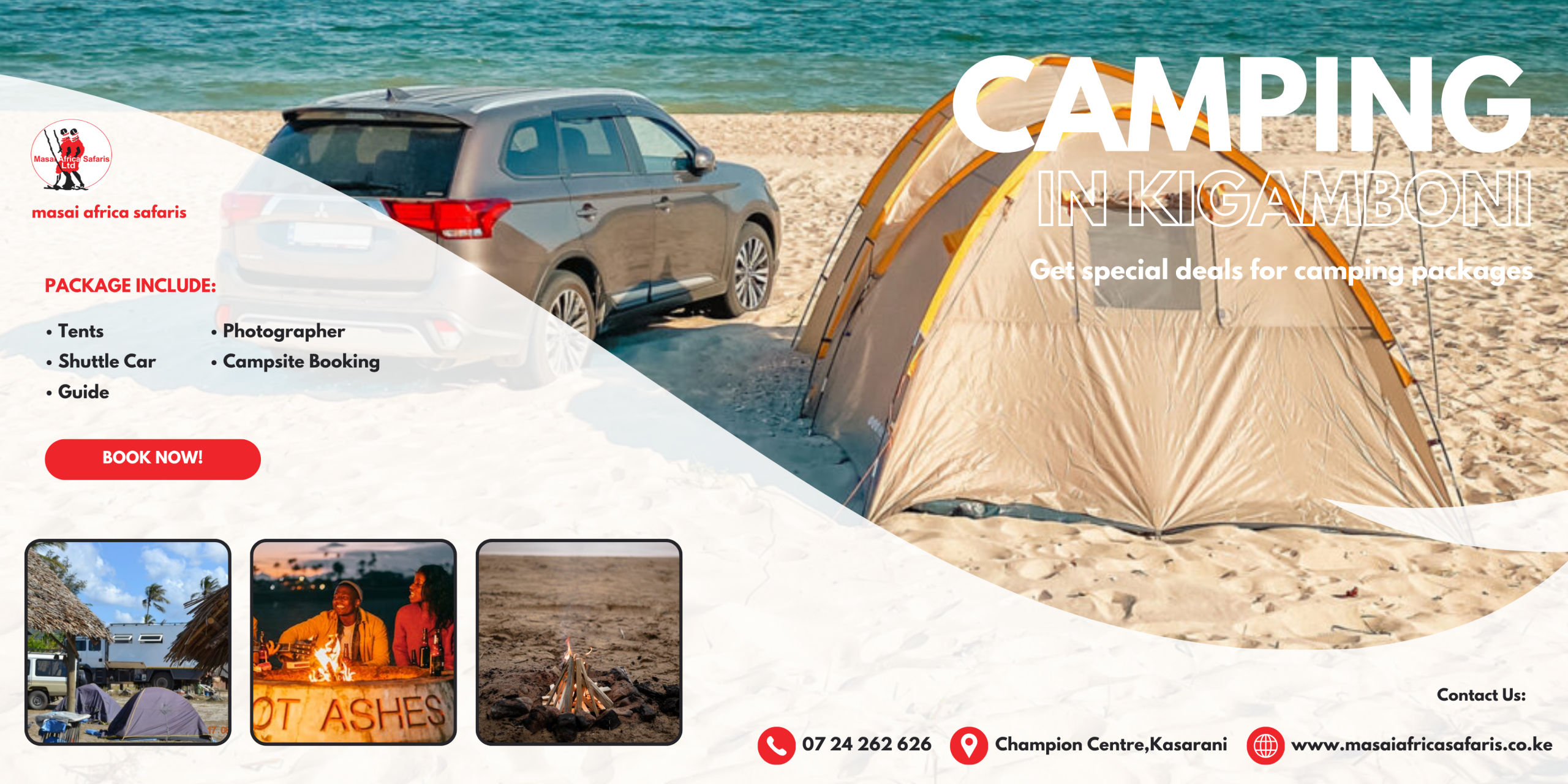Kigamboni Beach Camping Packages