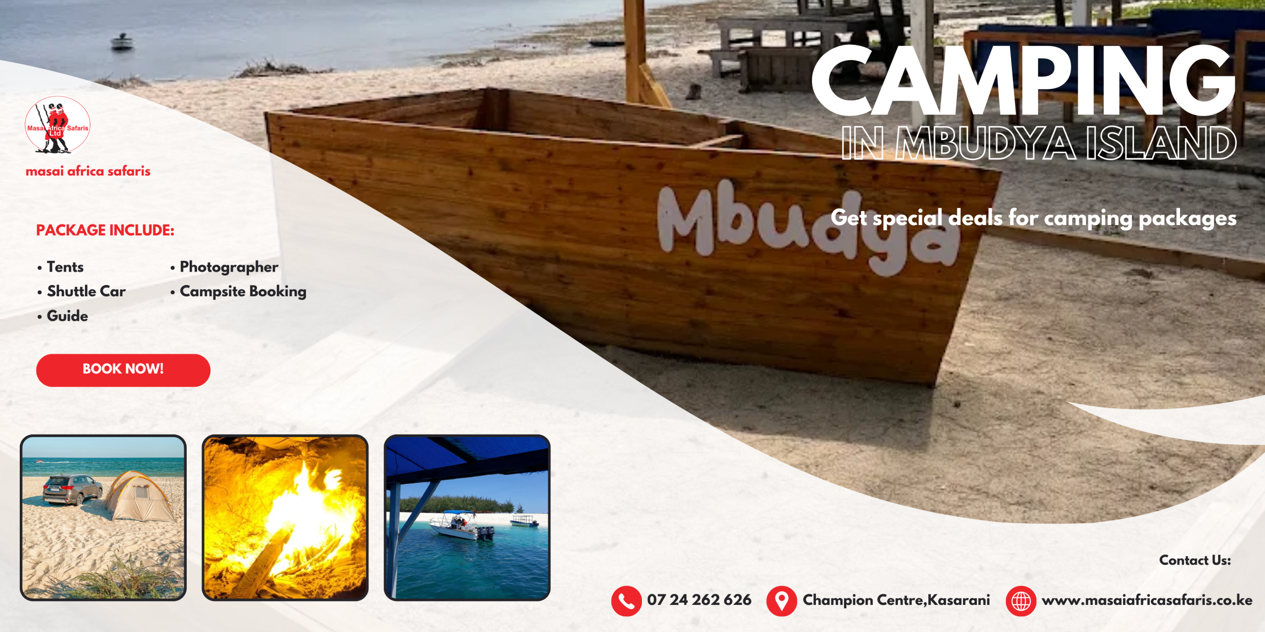 Mbudya Island Camping Packages