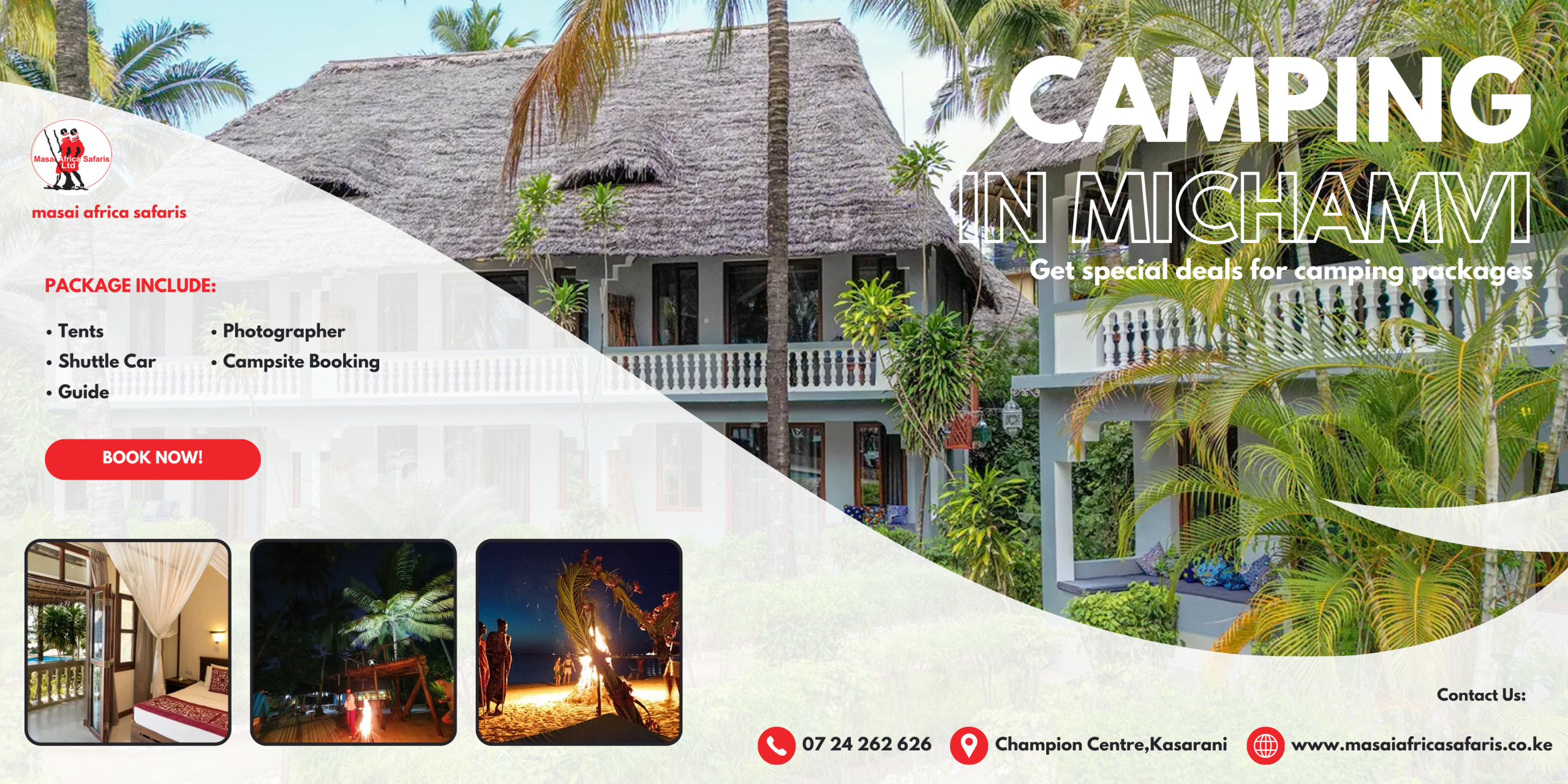 Michamvi Beach Camping Packages