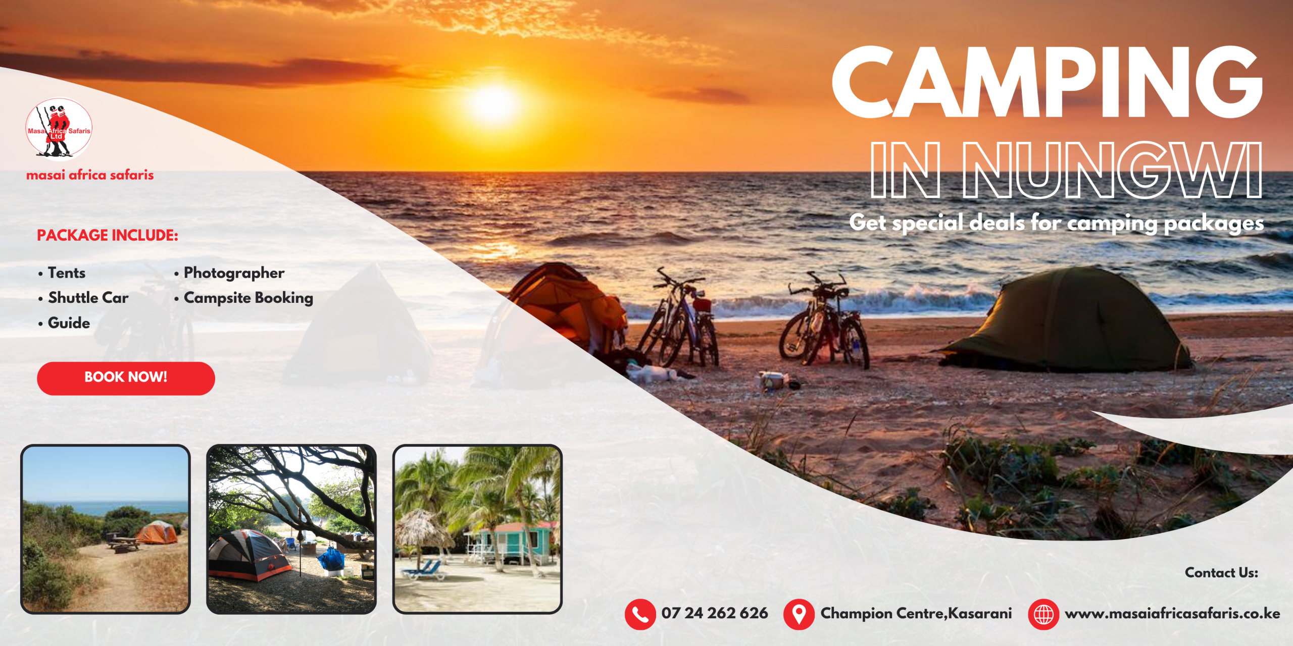 Nungwi Beach Camping Packages