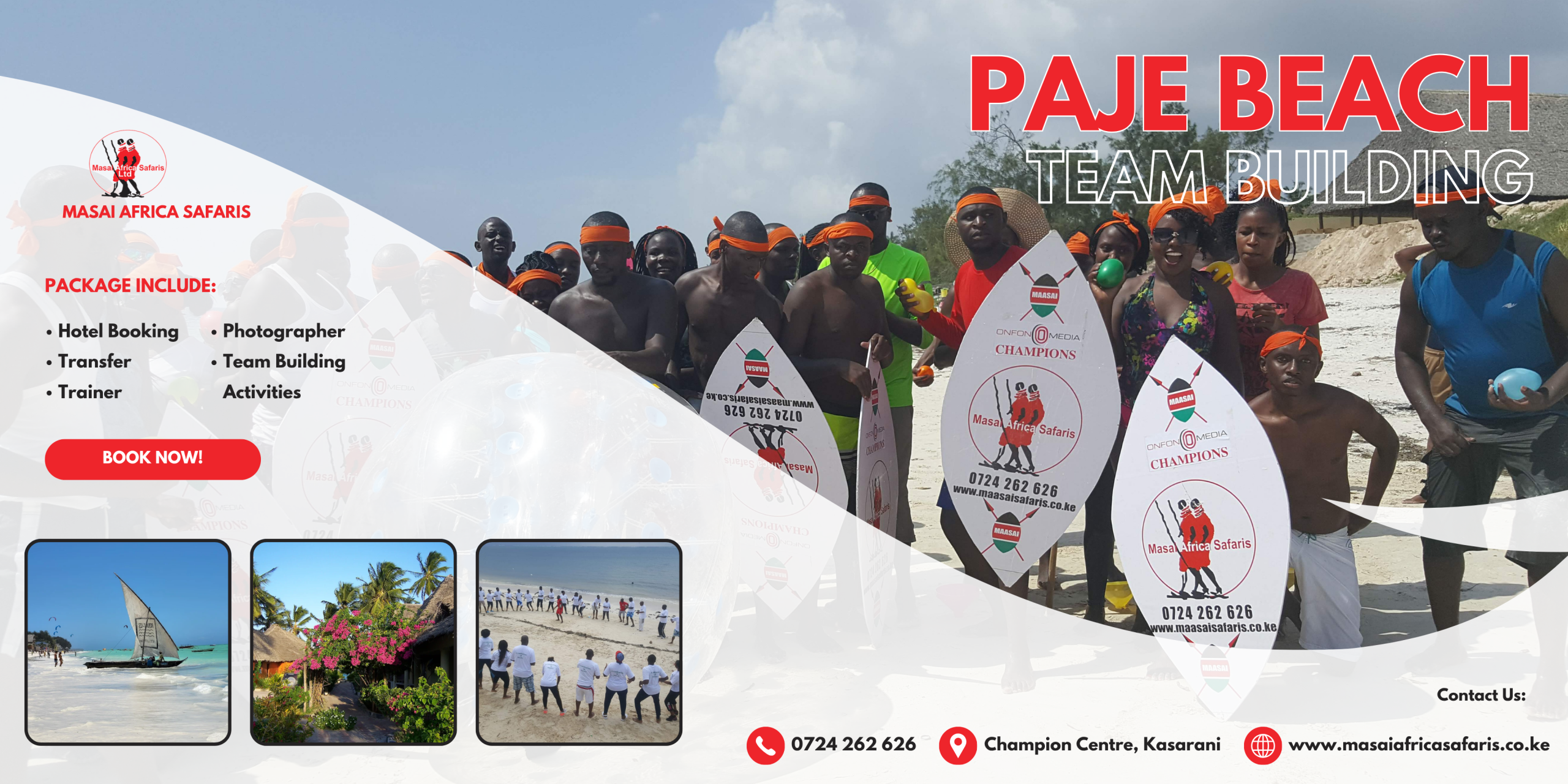 Paje Beach Team Building